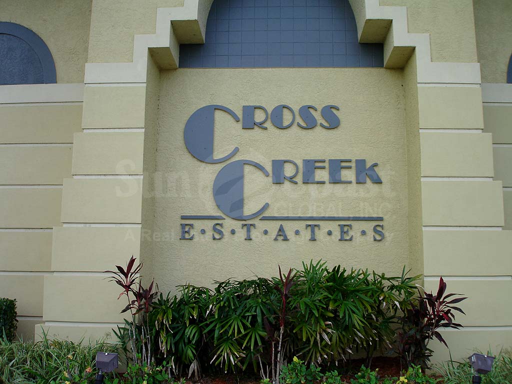 Cross Creek Estates Signage